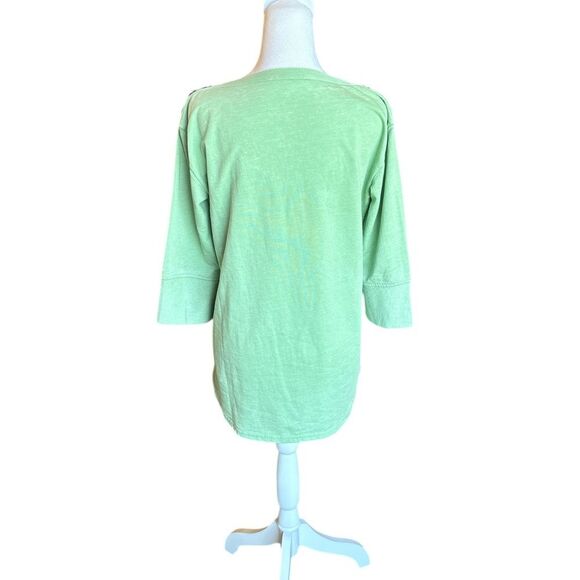 Jane and Delancey Boat Neck Top 3 Quarter Sleeve Lightweight Relaxed Women Small - Picture 2 of 10
